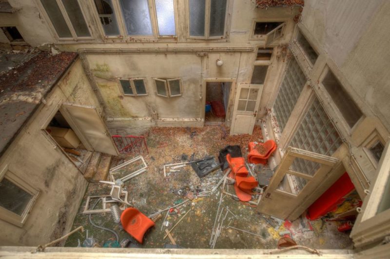 Blick in den Lichthof