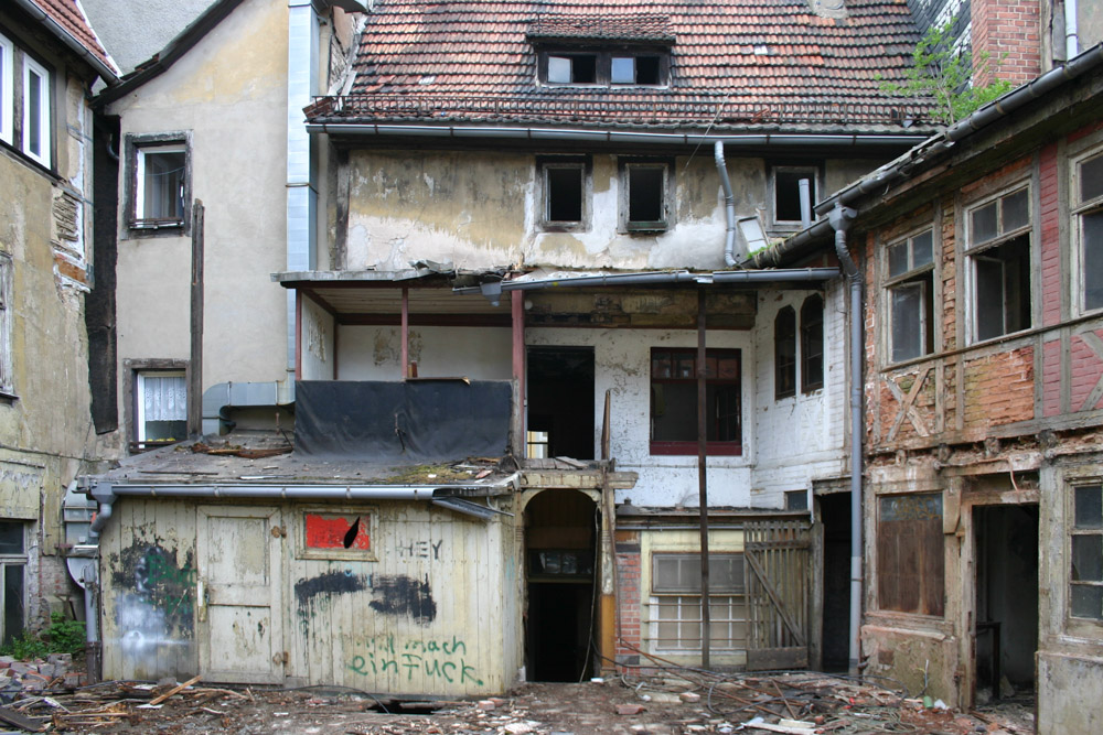 Lost Place Erfurt - Die verlassenen Wohnhäuser am Wenigemarkt - helmis.org