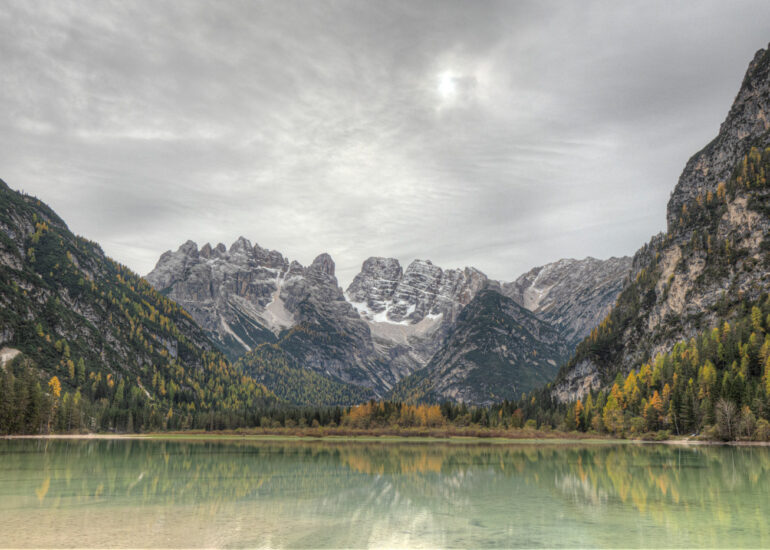 Dürrensee in den Dolomiten
