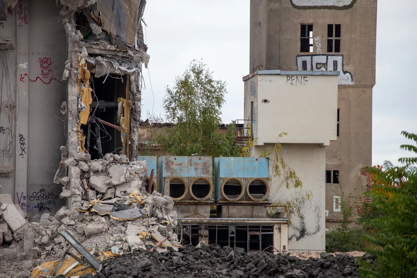 Blick auf Maschinenraum vom Schlachthof Erfurt 2025